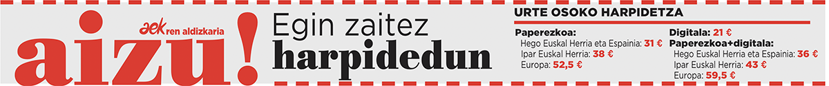 Aizu! Egin zaitez harpidedun