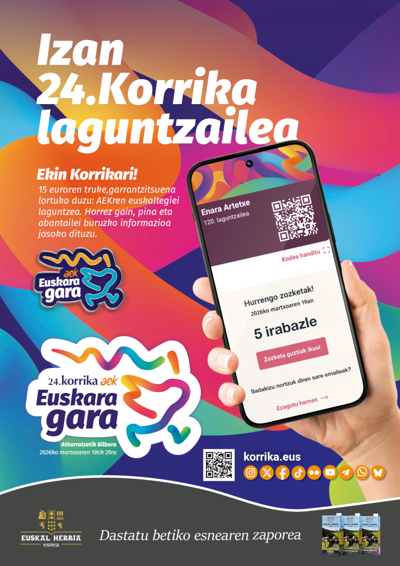 Azken zozketa berezia: sari potoloak Korrika Laguntzaileentzat