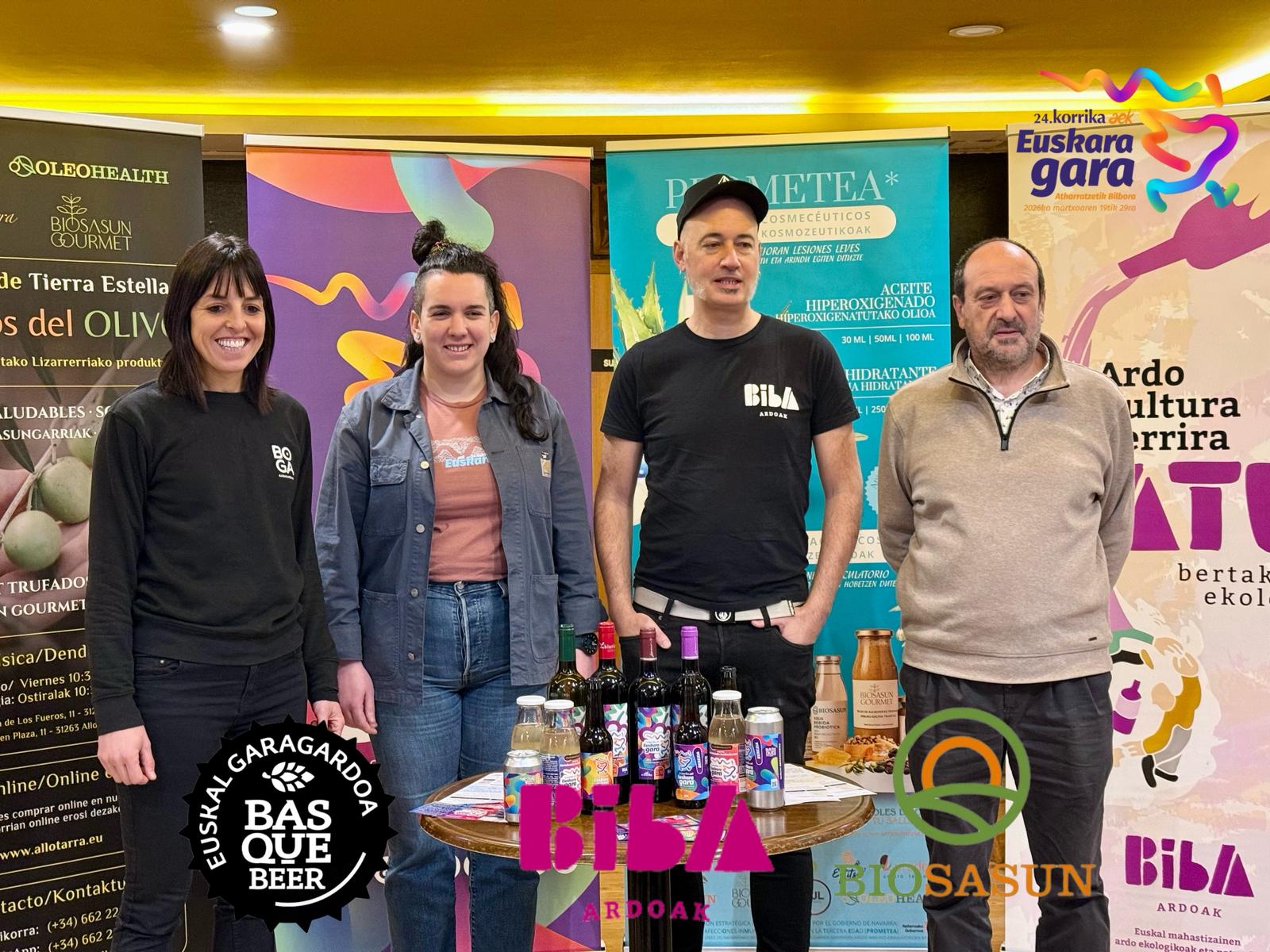 Las bebidas de KORRIKA, en colaboración con Biba Ardoak, Biosasun y Basque Beer